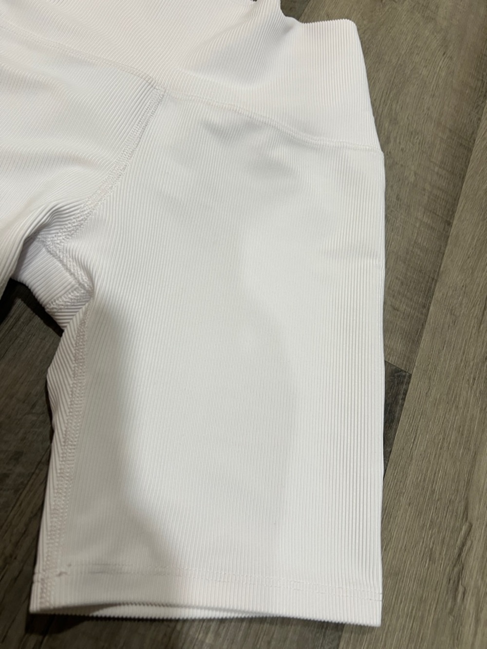Five The Label Dancewear white ribbed shorts size adult Small - Picture 9 of 9